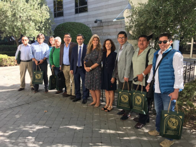 Peruvian Pro Olivo delegation at the International Olive Council