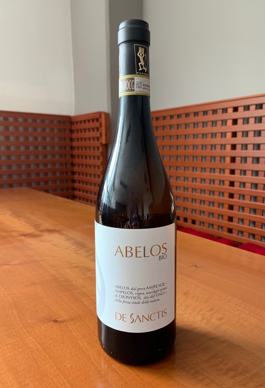 L'Abelos Frascati Superiore a firma di De Sanctis è il vino della settimana