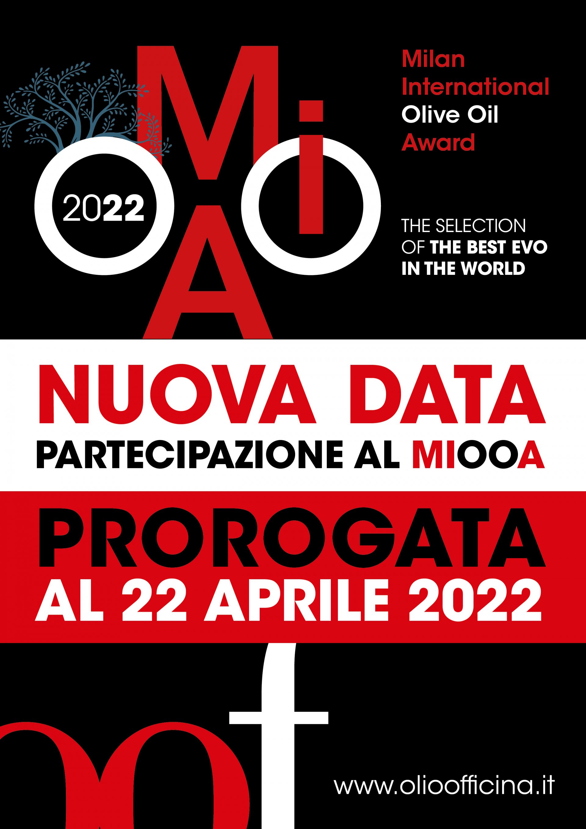 Extra vergini da inviare entro il 22 aprile. Per il Milan International Olive Oil Award