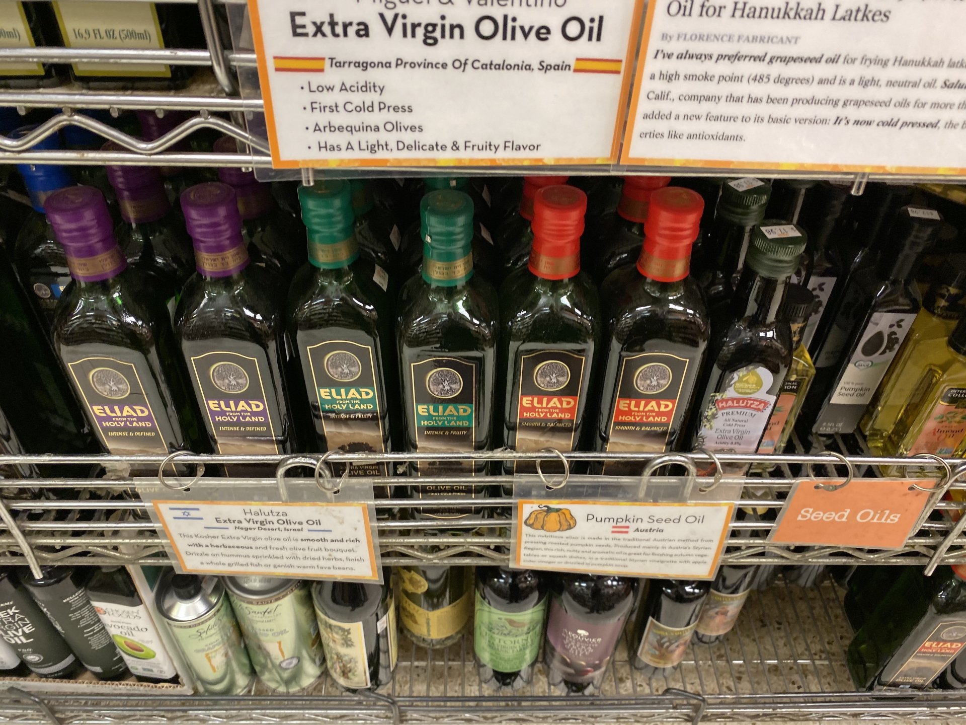 Il mercato degli oli da olive di settimana in settimana