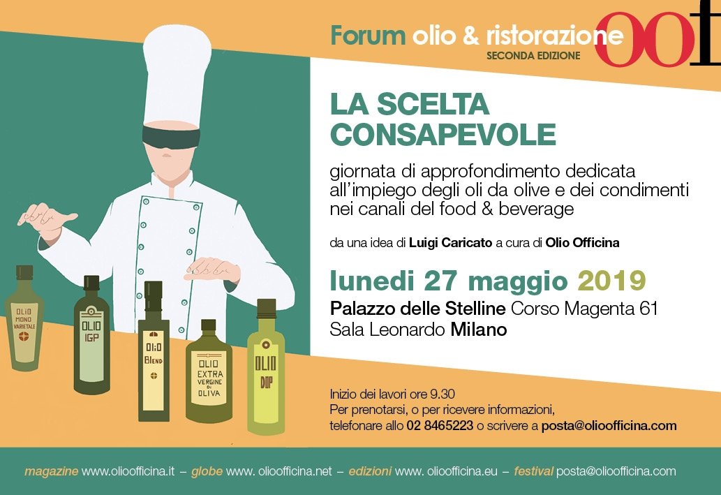 Il Forum Olio & Ristorazione, la seconda edizione il 27 maggio a Milano