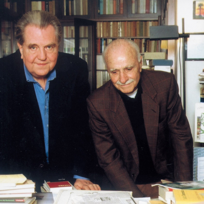 Giuseppe Pontiggia con Mario Monicelli