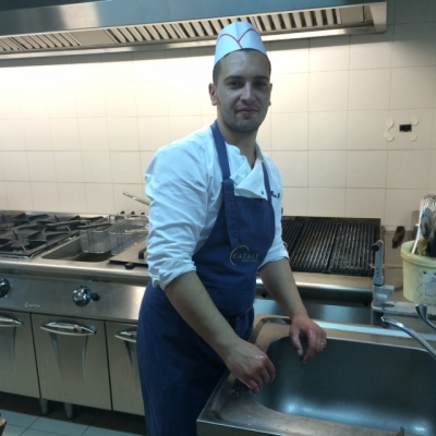 Elia Russo ai fornelli