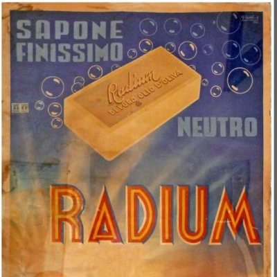 Un manifesto del sapone Radium