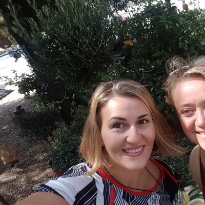 Le Donne dell'Olio Natascia Riggi (a sinistra) e Daniela Capogna