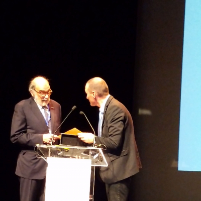 Il professor Lanfranco Conte con Frederic Fine, presidente della Societè Francaise pour l’Etude des Lipides