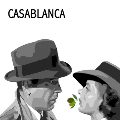 Humphrey Bogart e Ingrid Bergman