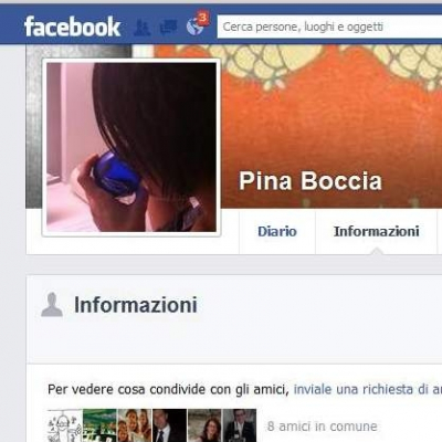 Il profilo facebook di Pina Boccia