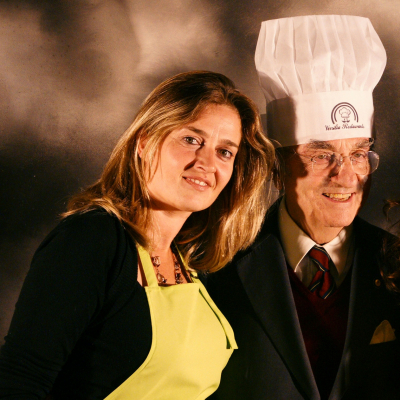 Gualtiero Marchesi con Paola Manfredini