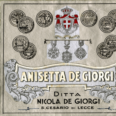 Etichetta Anisetta De Giorgi