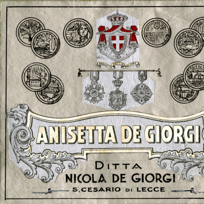 Etichetta Anisetta De Giorgi
