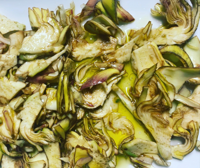 Carciofi crudi con l’olio più adatto