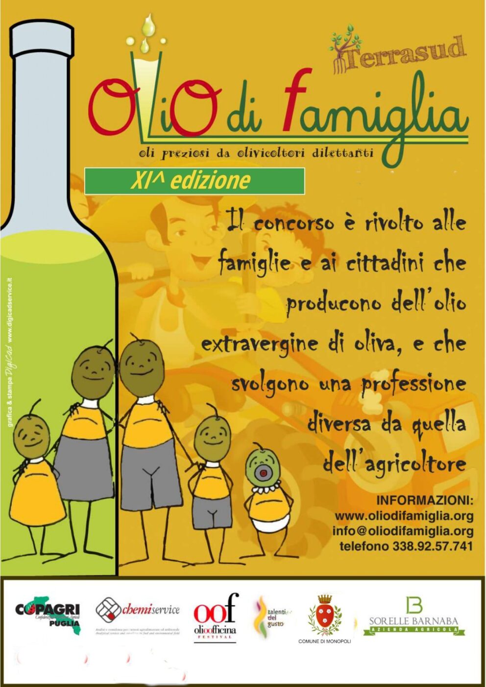 È la undicesima volta di Olio di famiglia. Oli preziosi da olivicoltori dilettanti