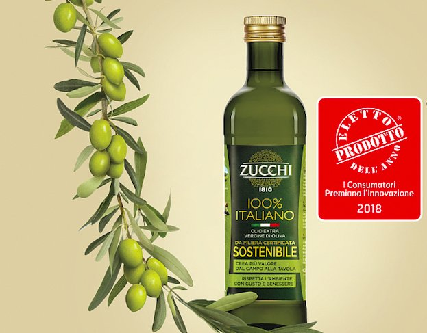 L’olio extra vergine di oliva Sostenibile Zucchi eletto Prodotto dell’Anno 2018