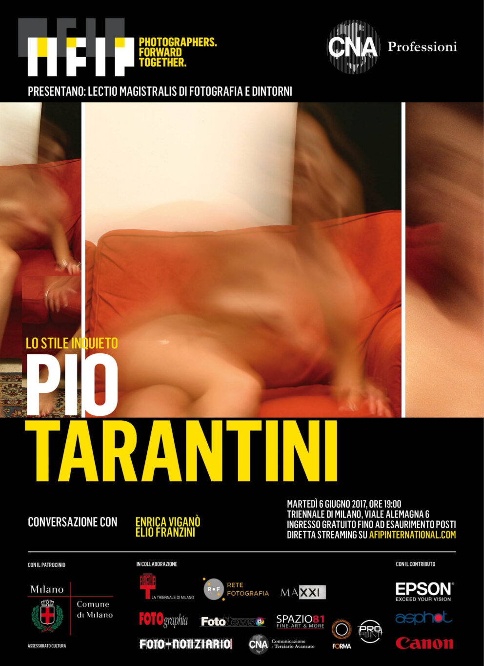 Triennale Milano, una lectio del fotografo Pio Tarantini sullo stile inquieto