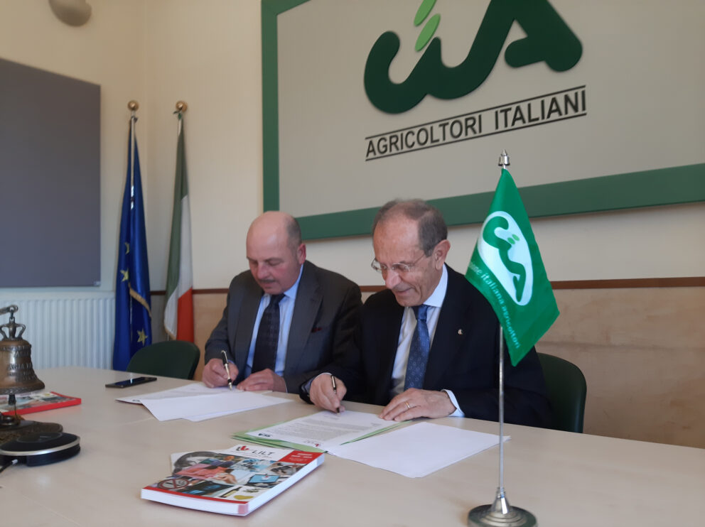 L’olio in primo piano, Lilt Lega Italiana per la lotta contro i tumori e Cia-Agricoltori Italiani insieme a sostegno della prevenzione