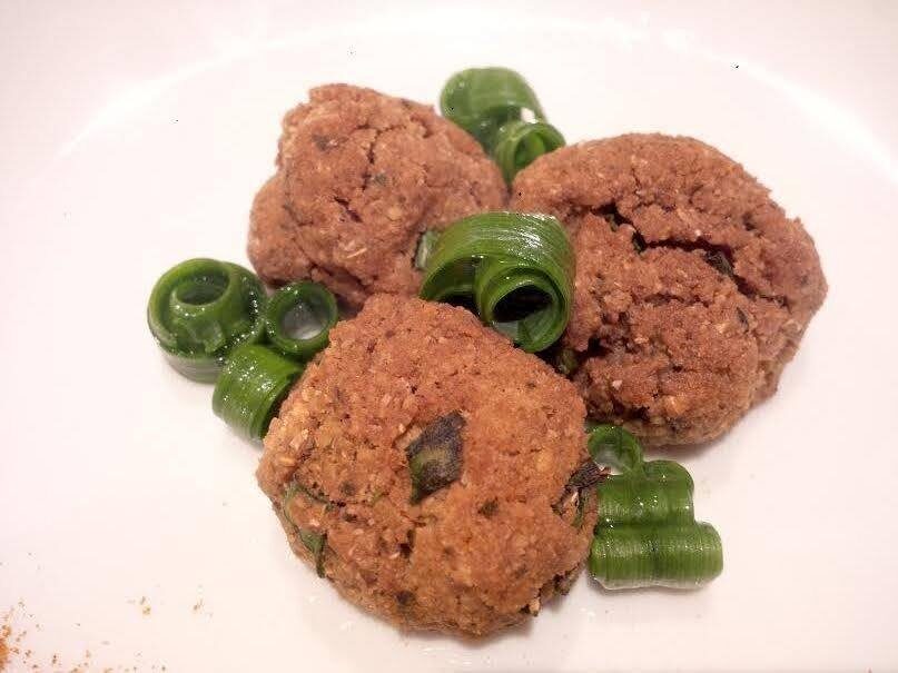 Falafel con cipolla egiziana ligure