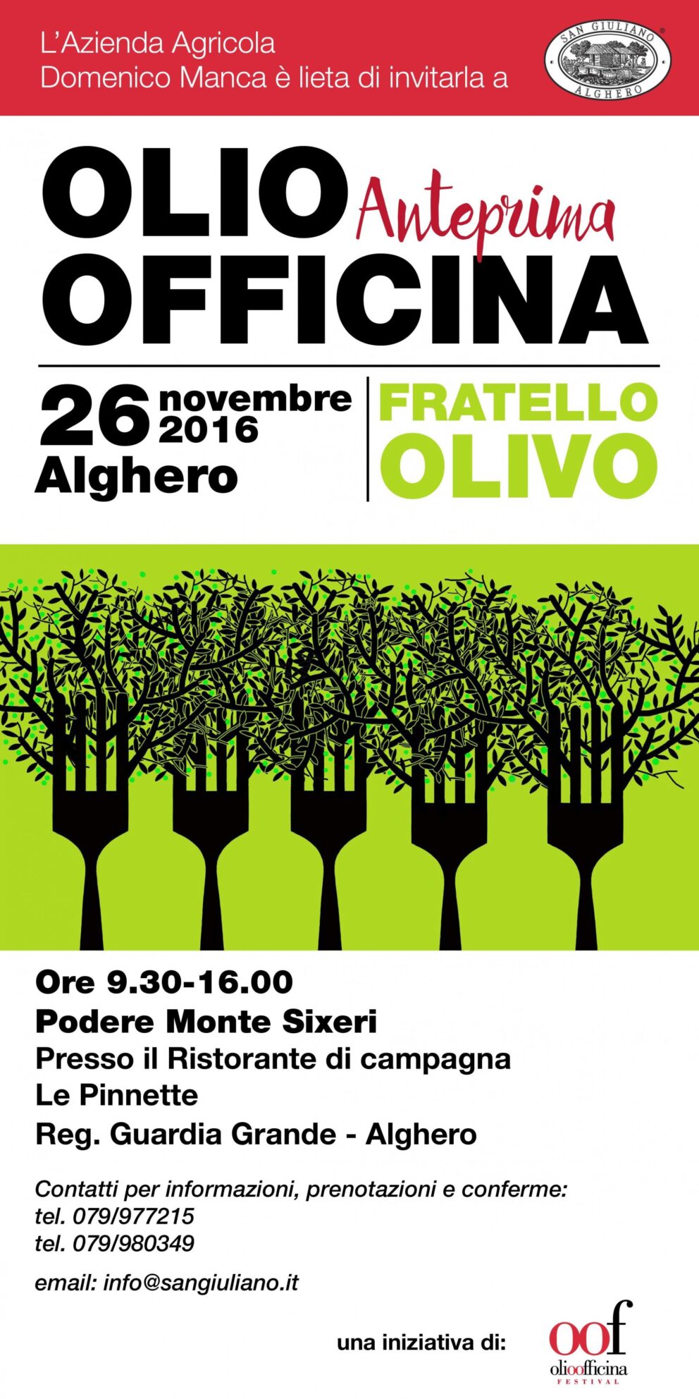 Alghero, San Giuliano: anche una cena oliocentrica a Olio Officina Anteprima