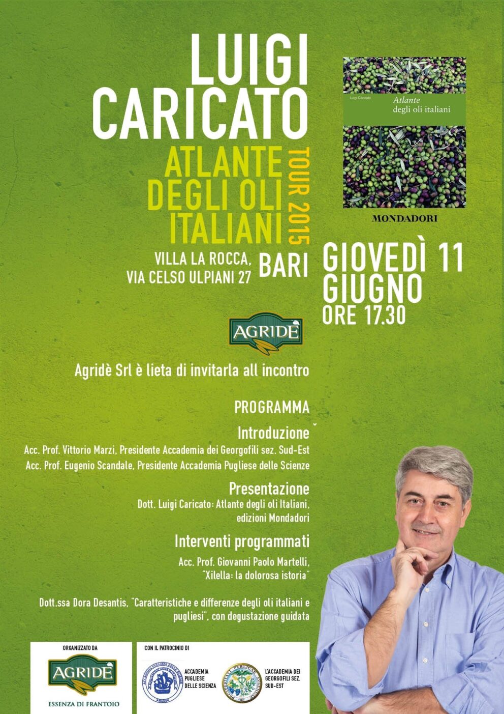 La presentazione dell’Atlante degli oli italiani di Luigi Caricato ai Georgofili a Bari