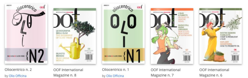 Le pubblicazioni della casa editrice Olio Officina che si possono sfogliare digitalmente