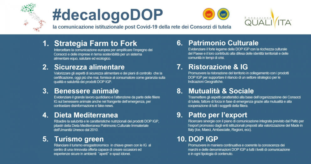 La Fondazione Qualivita propone il decalogo Dop