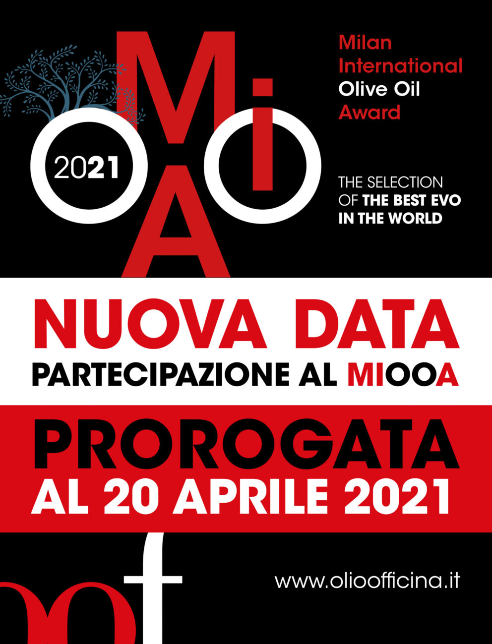 Proroga fino al 20 aprile per la seconda edizione del Milan International Olive Oil Award