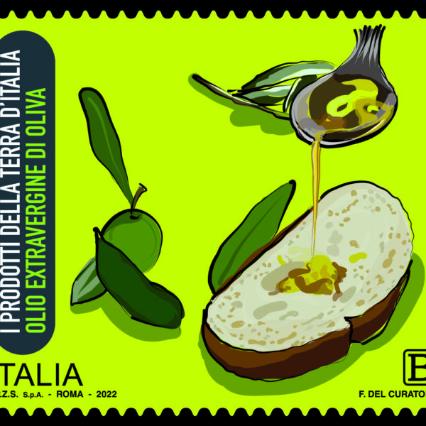 Evviva, arriva un francobollo dedicato all’olio extra vergine di oliva
