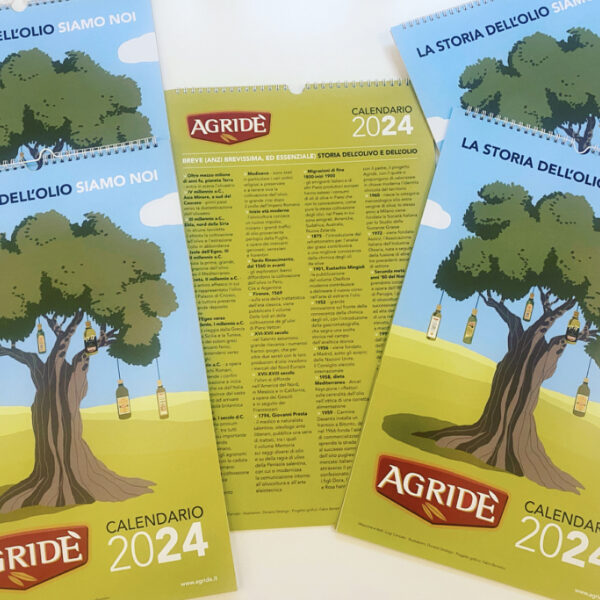 Calendario Agridè 2024. Un omaggio alla storia dell’olio